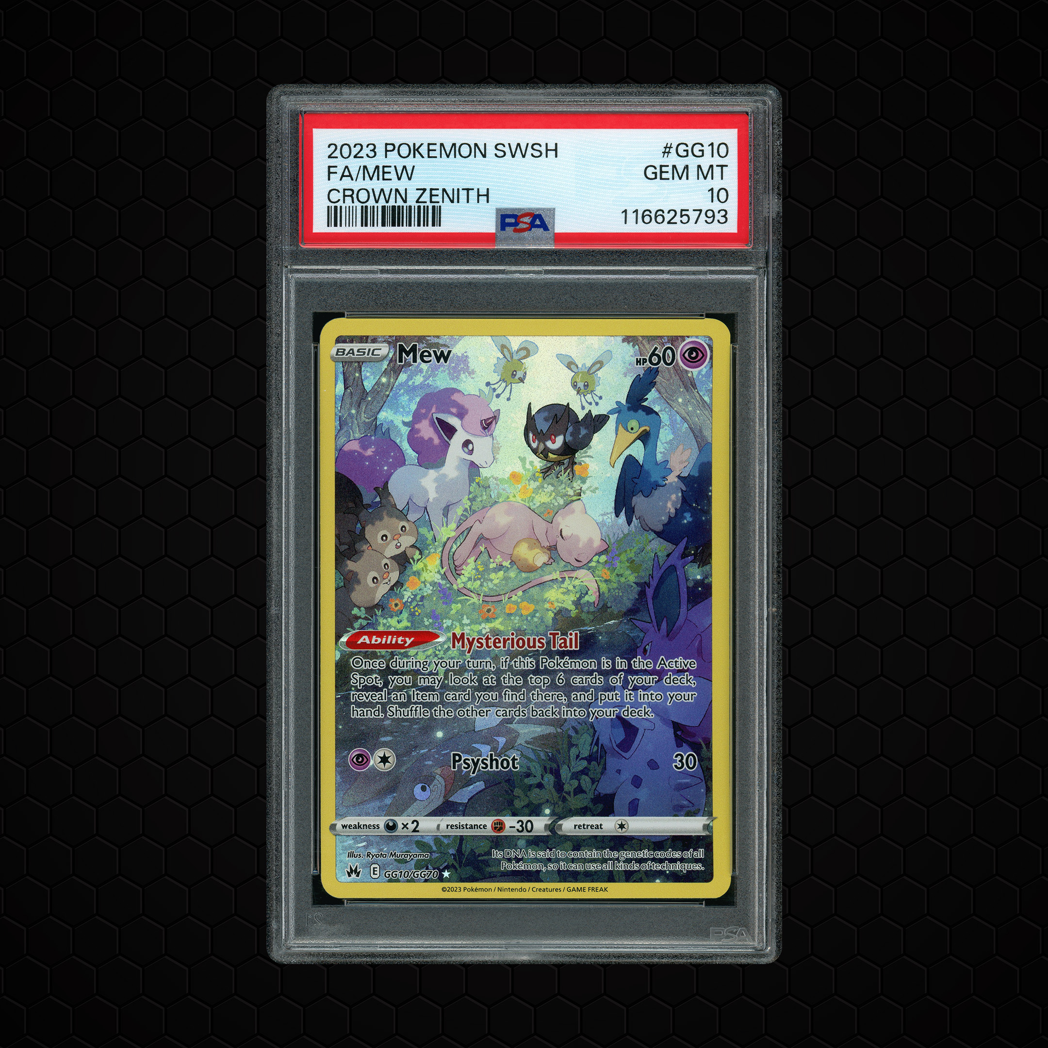 2023 Crown Zenith Mew #GG10 PSA 10