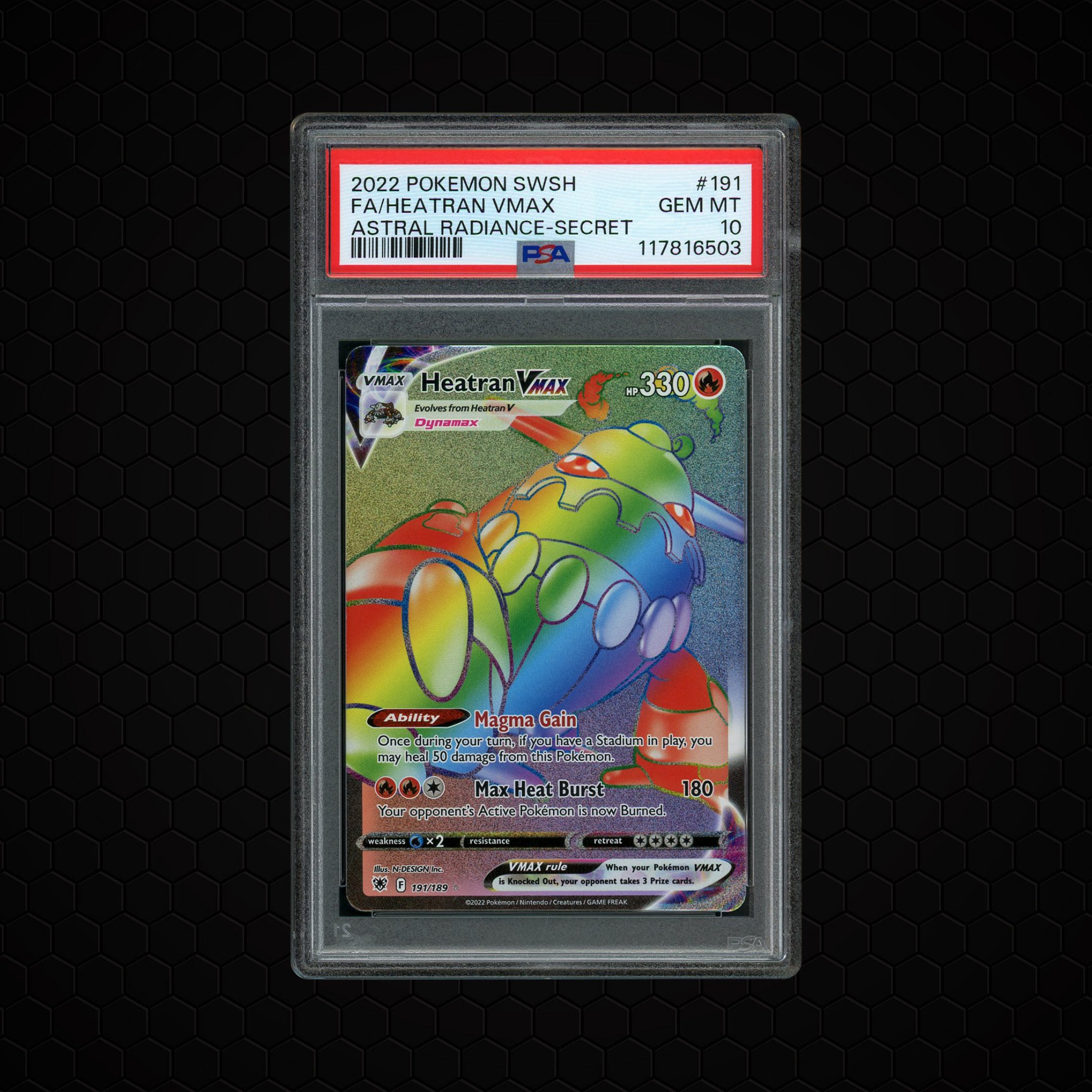 2022 Astral Radiance Heatran VMAX #191 PSA 10