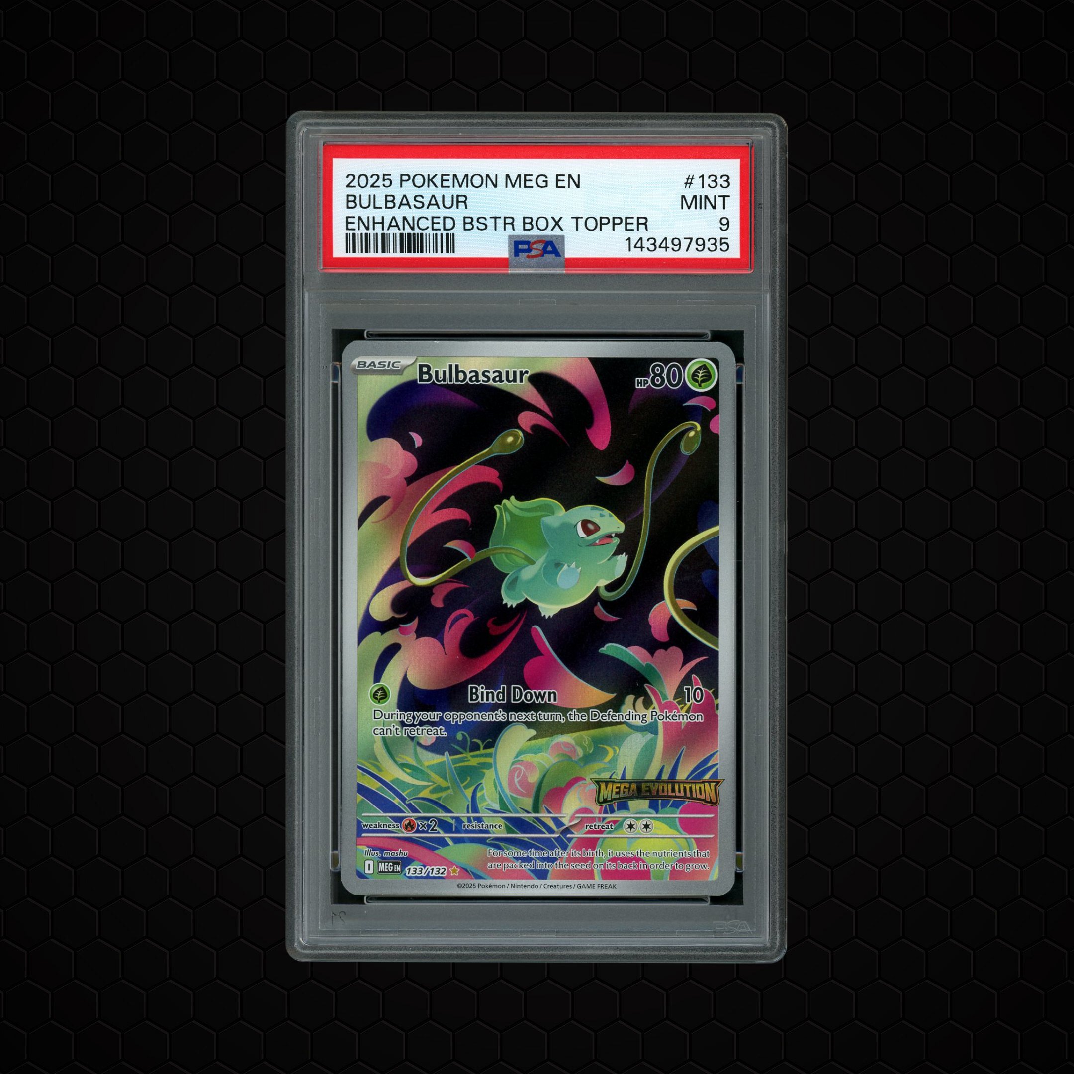 2025 Mega Evolution Bulbasaur #133 PSA 9