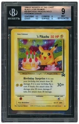 1999 Black Star Promo Birthday Pikachu #24 BGS 9 on Beezie.