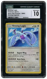 2017 Black Star Promo Shining Lugia #SM82 CGC 10 on Beezie.