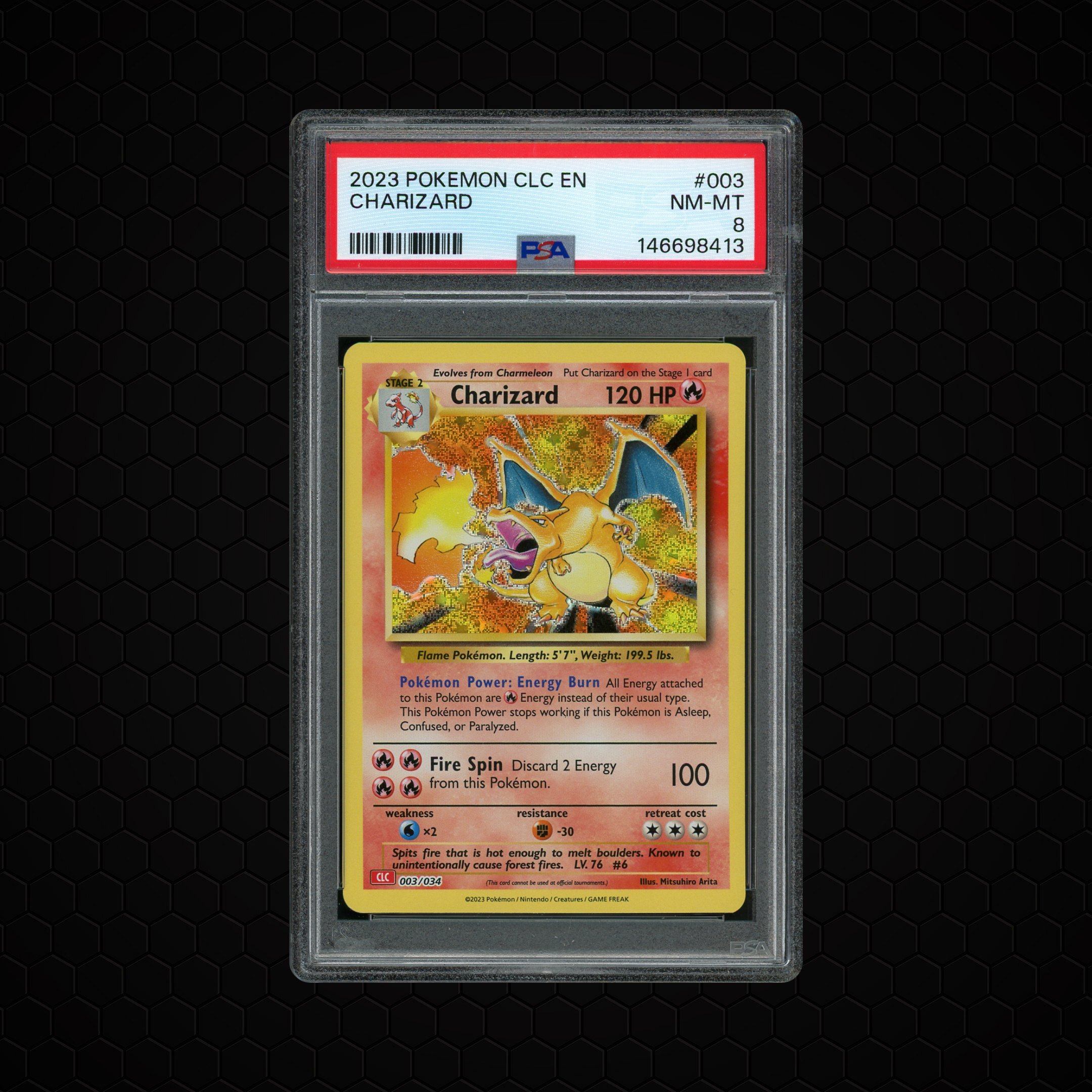 2023 Classic Collection Charizard #3 PSA 8