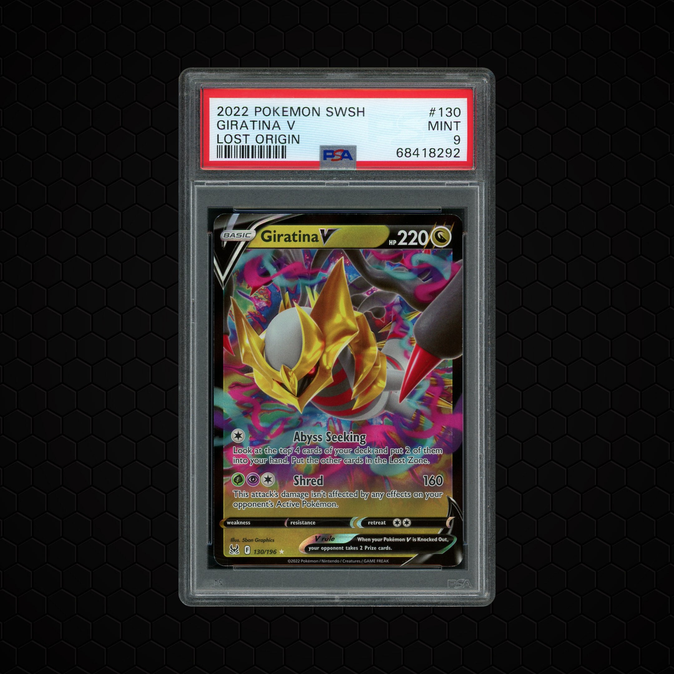2022 Lost Origin Giratina V #130 PSA 9