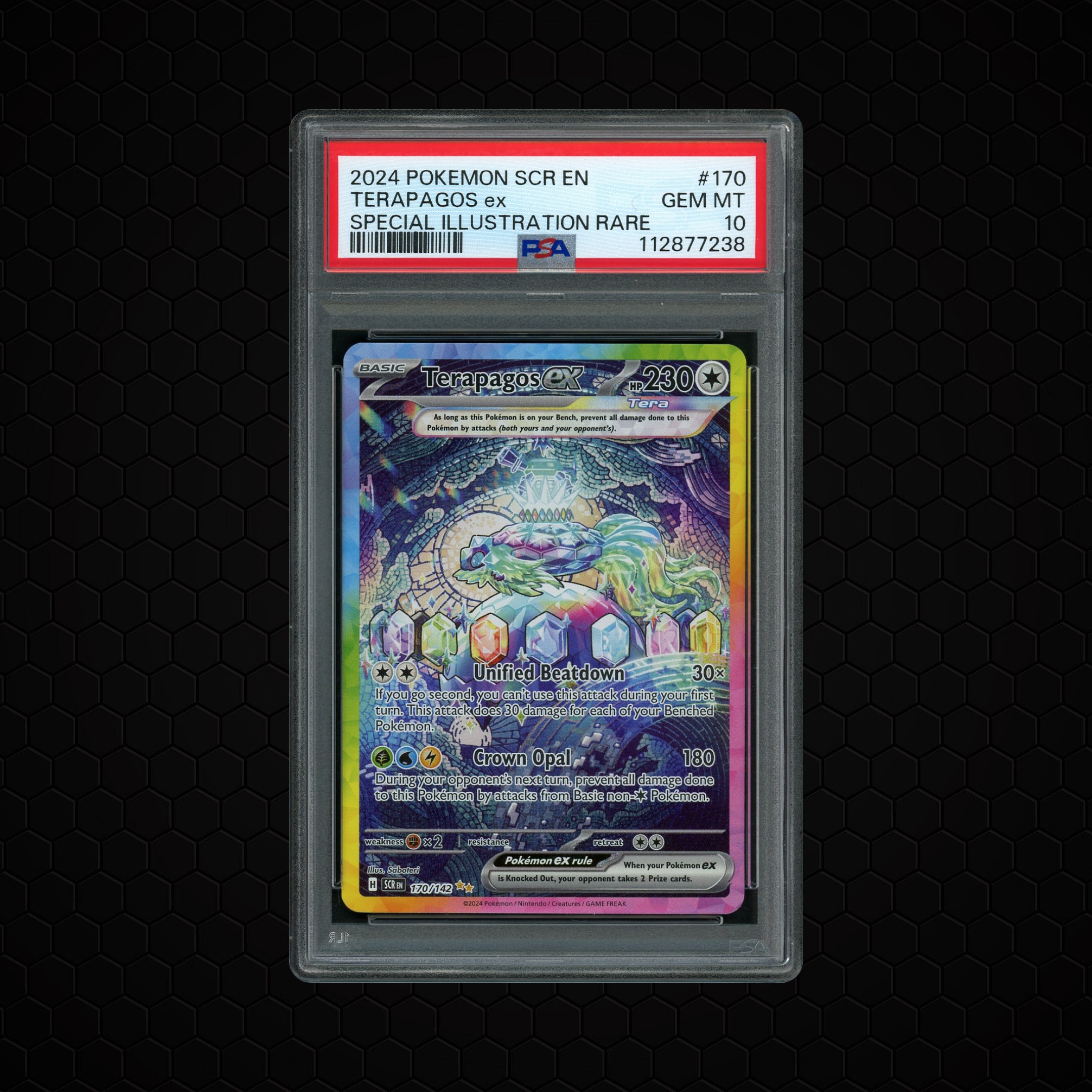 2024 Stellar Crown Terapagos EX #170 PSA 10