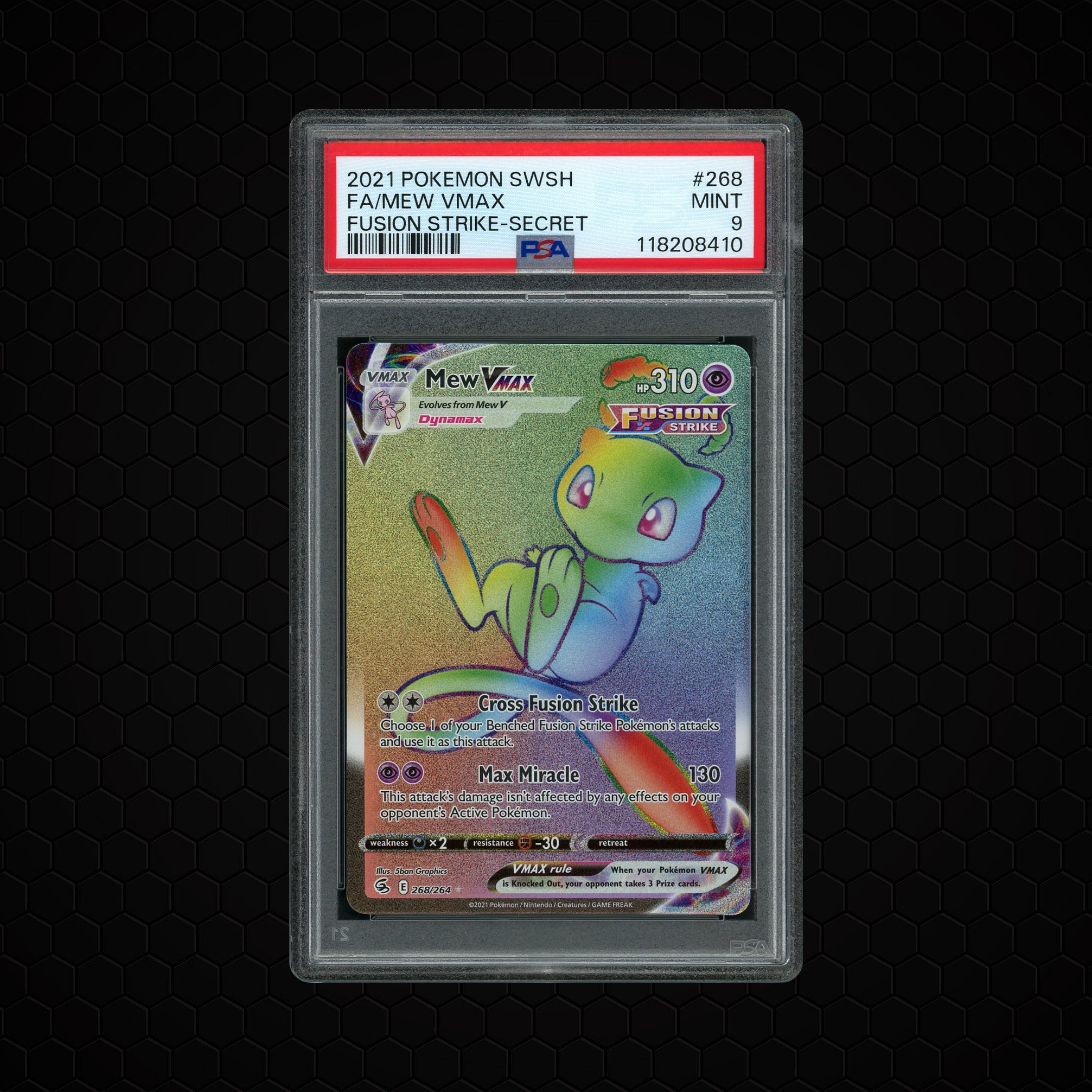 2021 Fusion Strike Mew VMAX #268 PSA 9