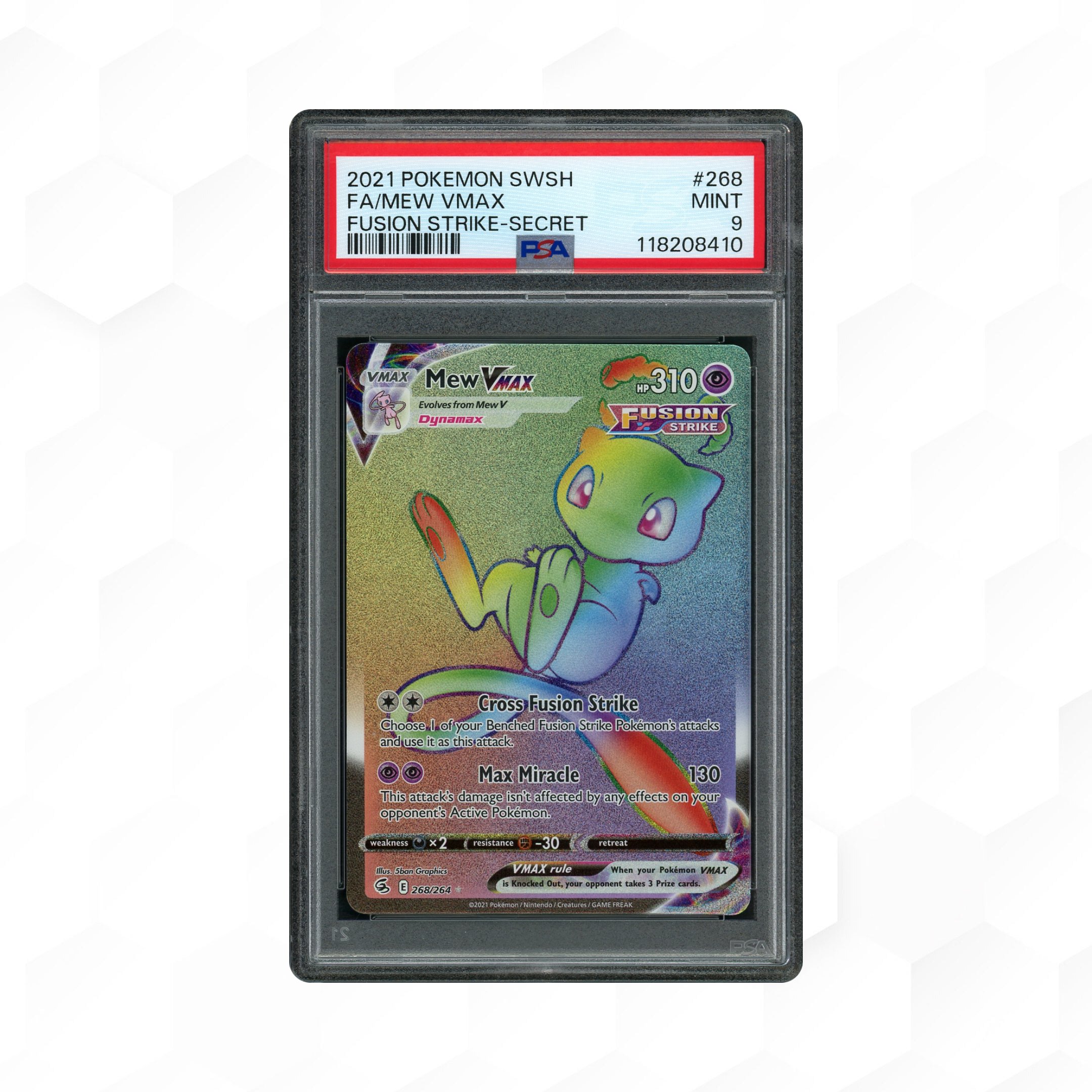 mew vmax pokemon card value - 269/264 Full Art Ultra Rare Colorless Cross Fusion Strike Choose 1 of your Benched Fusion Strike Pokémons attacks and use it as this attack Mew Vmax - Etsy