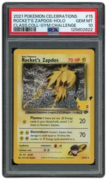 2021 Celebrations Classic Collection Rocket's Zapdos #15 PSA 10 on Beezie.