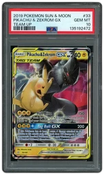 2019 Team Up Pikachu & Zekrom GX #33 PSA 10 on Beezie.