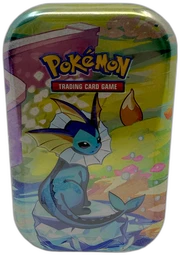 Pokémon Scarlet & Violet Prismatic Evolutions Vaporeon Mini Tin on Beezie.
