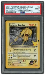 2021 Celebrations Classic Collection Rocket's Zapdos #15 PSA 9 on Beezie.