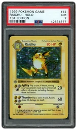 1999 Game 1st Edition Raichu #14 PSA 7 on Beezie.