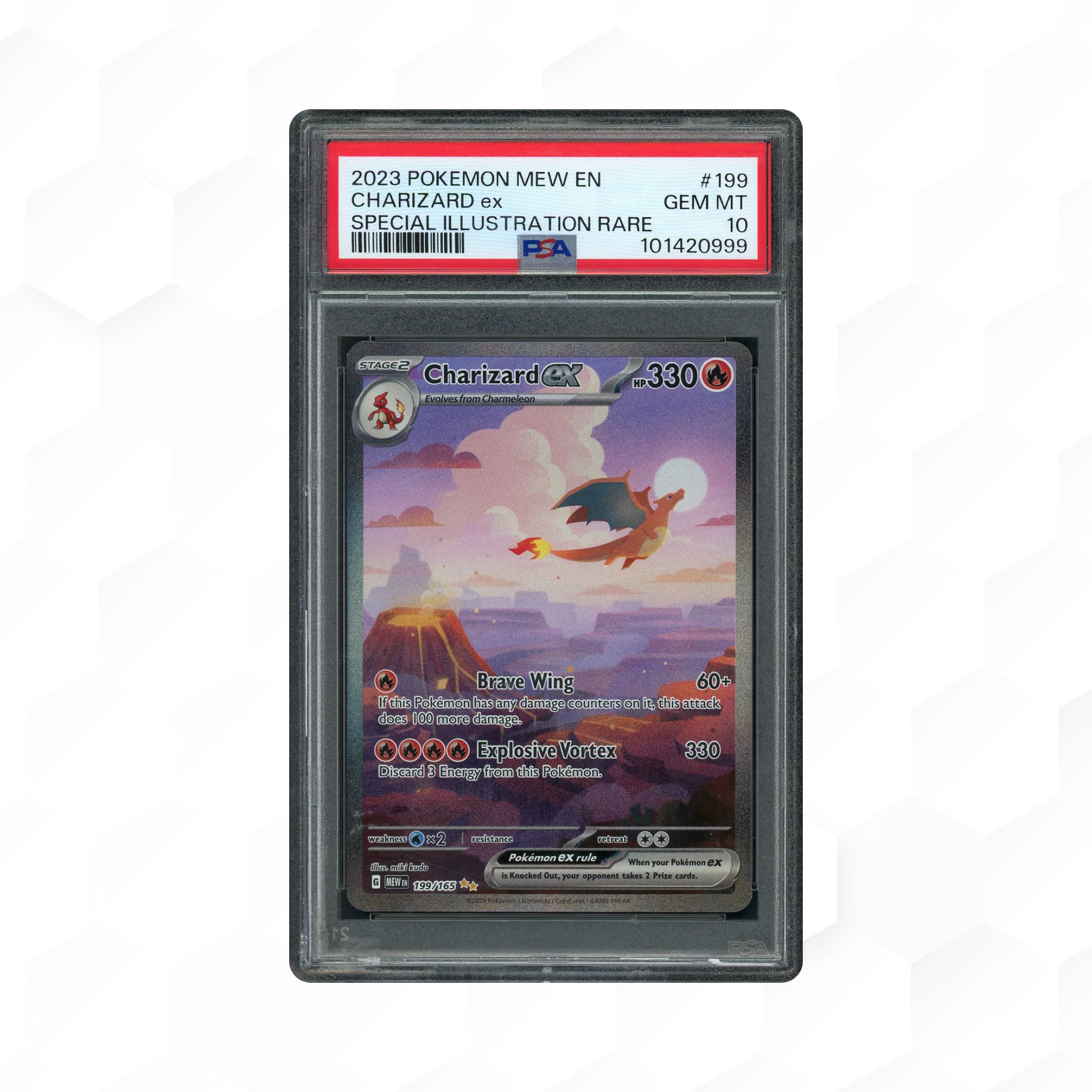 2023 Pokemon 151 Charizard EX #199 PSA 10