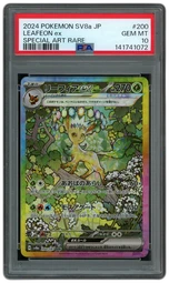 2024 Japanese Terastal Fesitval ex Leafeon EX #200 PSA 10 on Beezie.