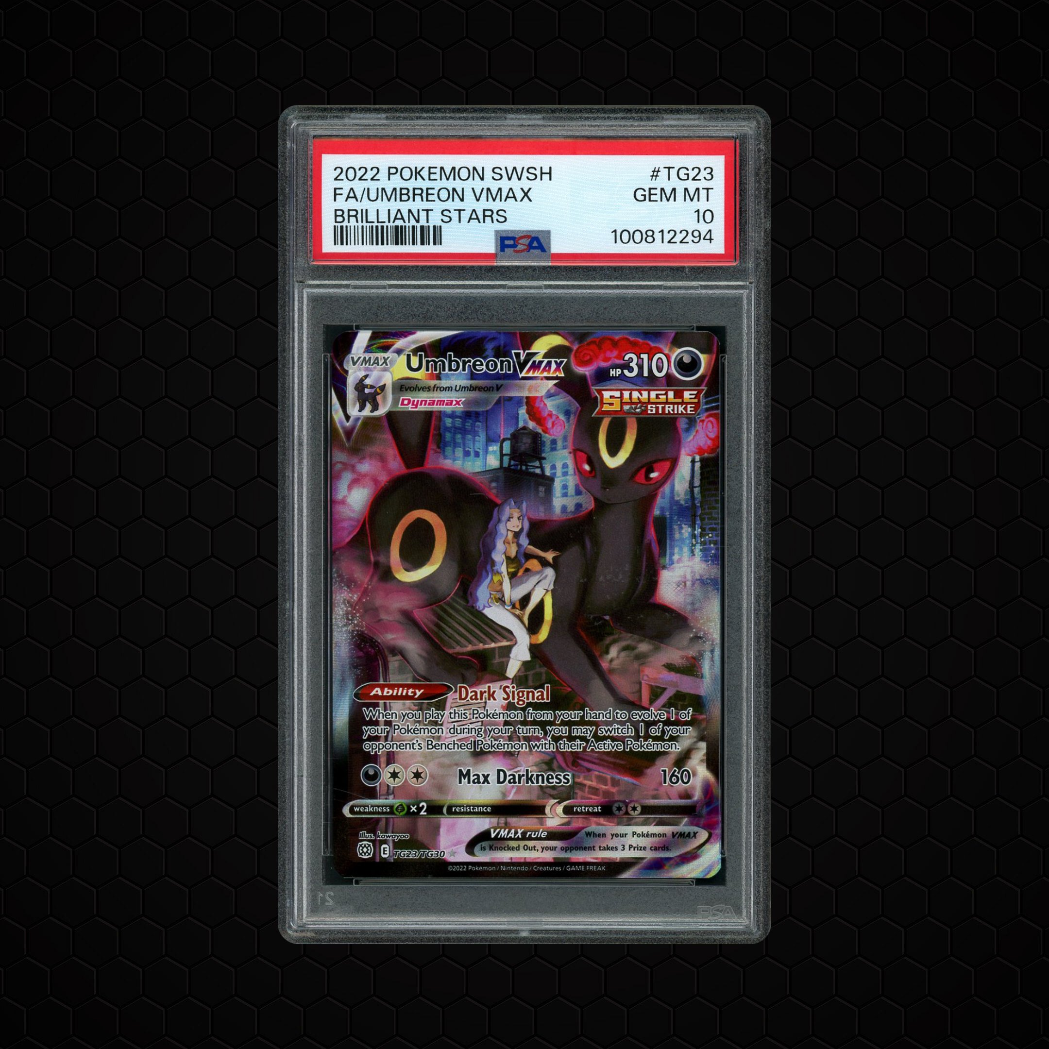 2022 Brilliant Stars Umbreon VMAX #TG23 PSA 10