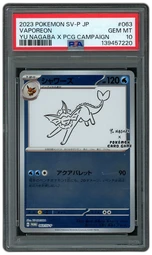 2023 Japanese Promo Vaporeon #63 PSA 10 on Beezie.