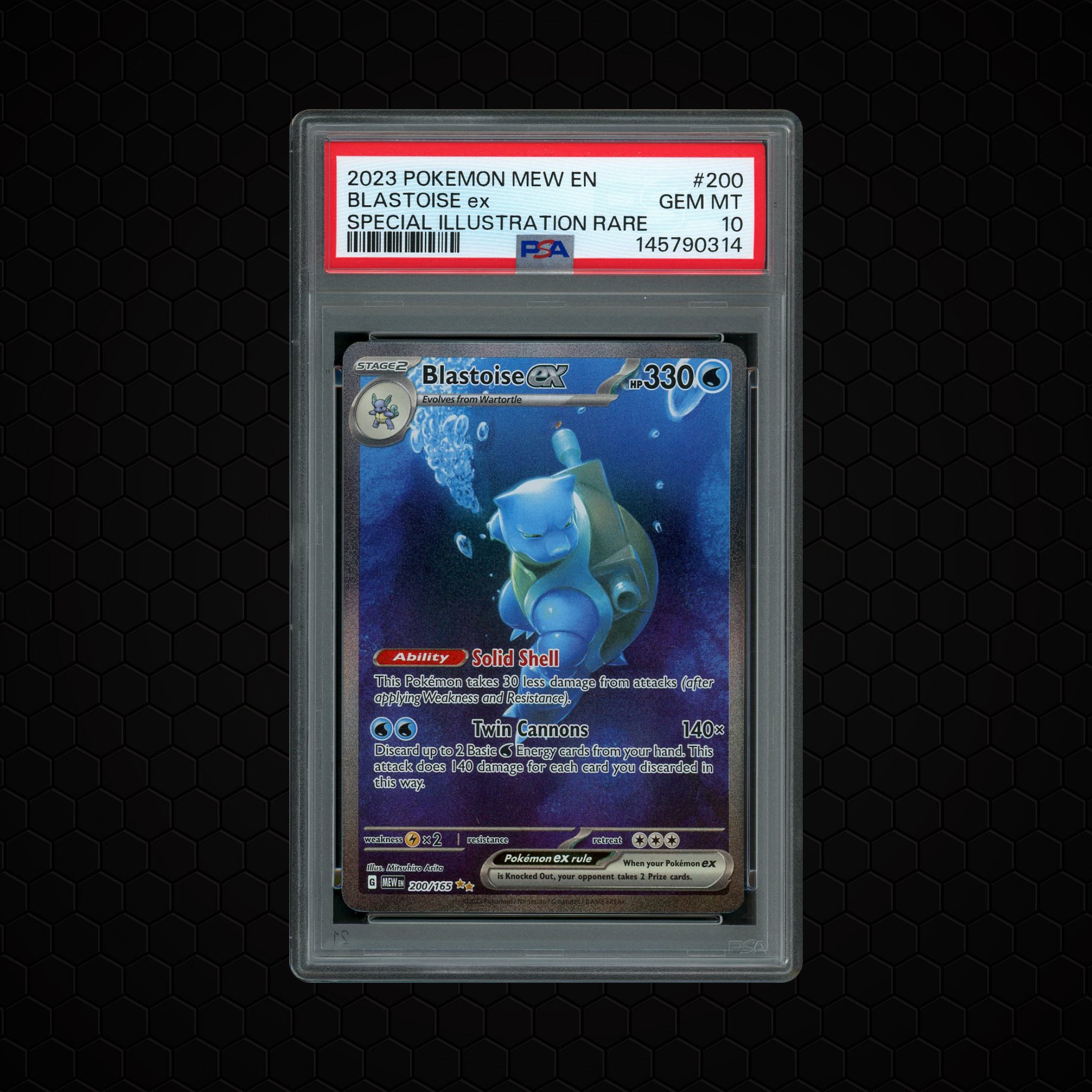 2023 Pokemon 151 Blastoise EX #200 PSA 10