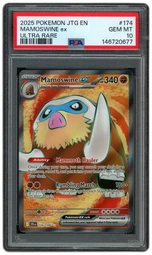 2025 Journey Together Mamoswine EX #174 PSA 10 on Beezie.
