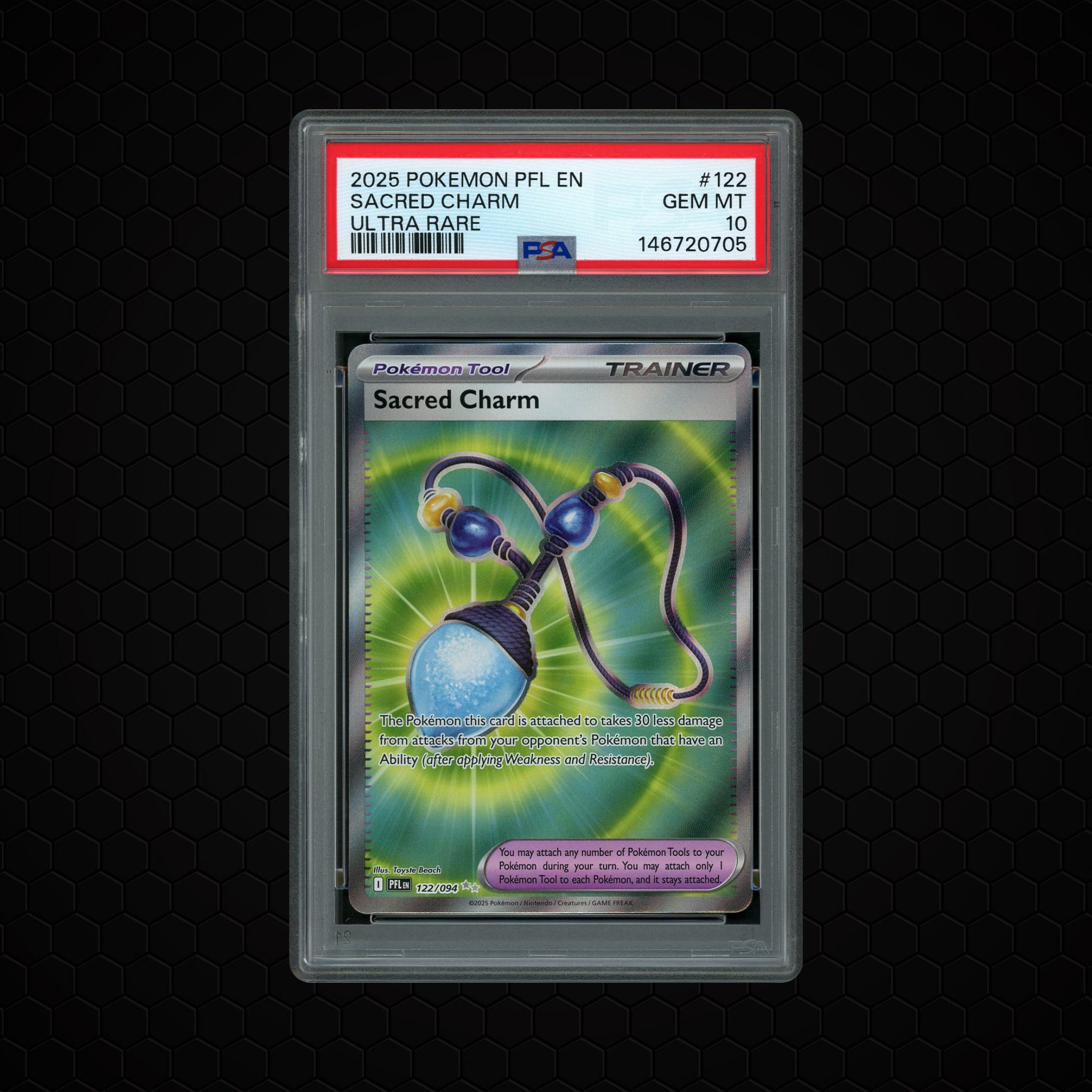 2025 Phantasmal Flames Sacred Charm #122 PSA 10