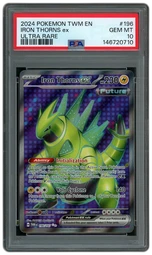 2024 Twilight Masquerade Iron Thorns EX #196 PSA 10 on Beezie.