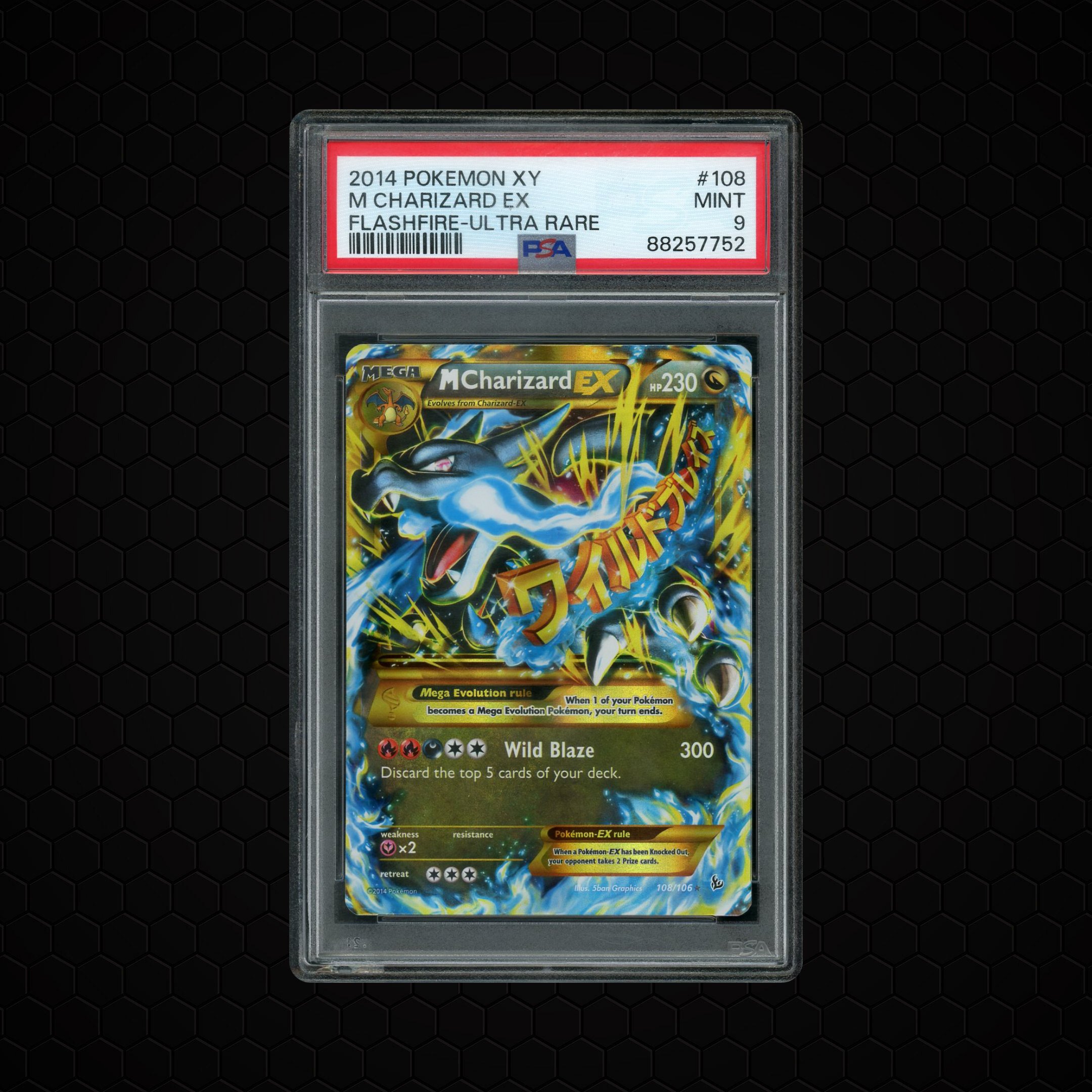 2014 XY Flashfire M Charizard EX #108 PSA 9