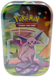 Pokémon Scarlet & Violet Prismatic Evolutions Espeon Mini Tin on Beezie.