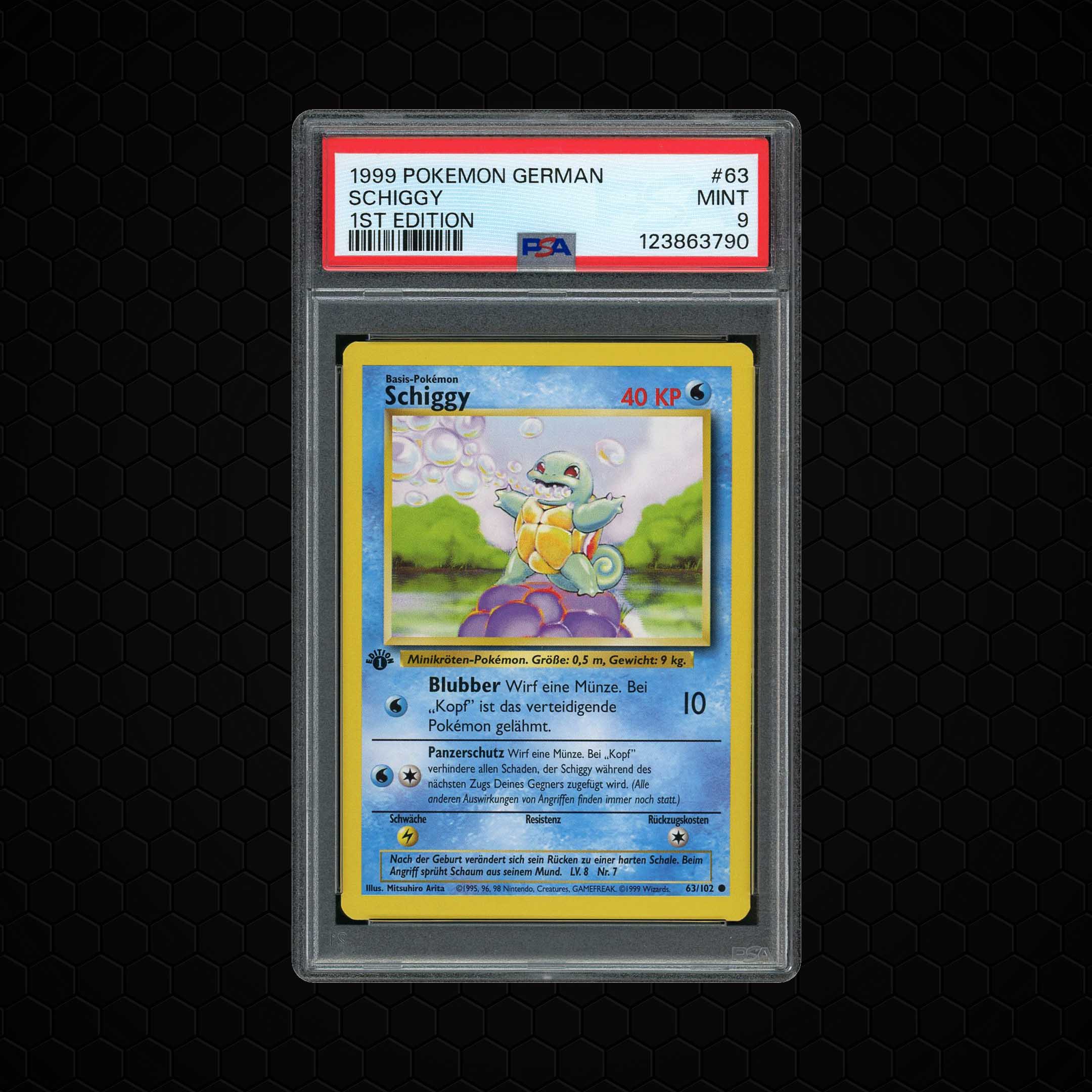 1999 German 1st Edition Schiggy #63 PSA 9