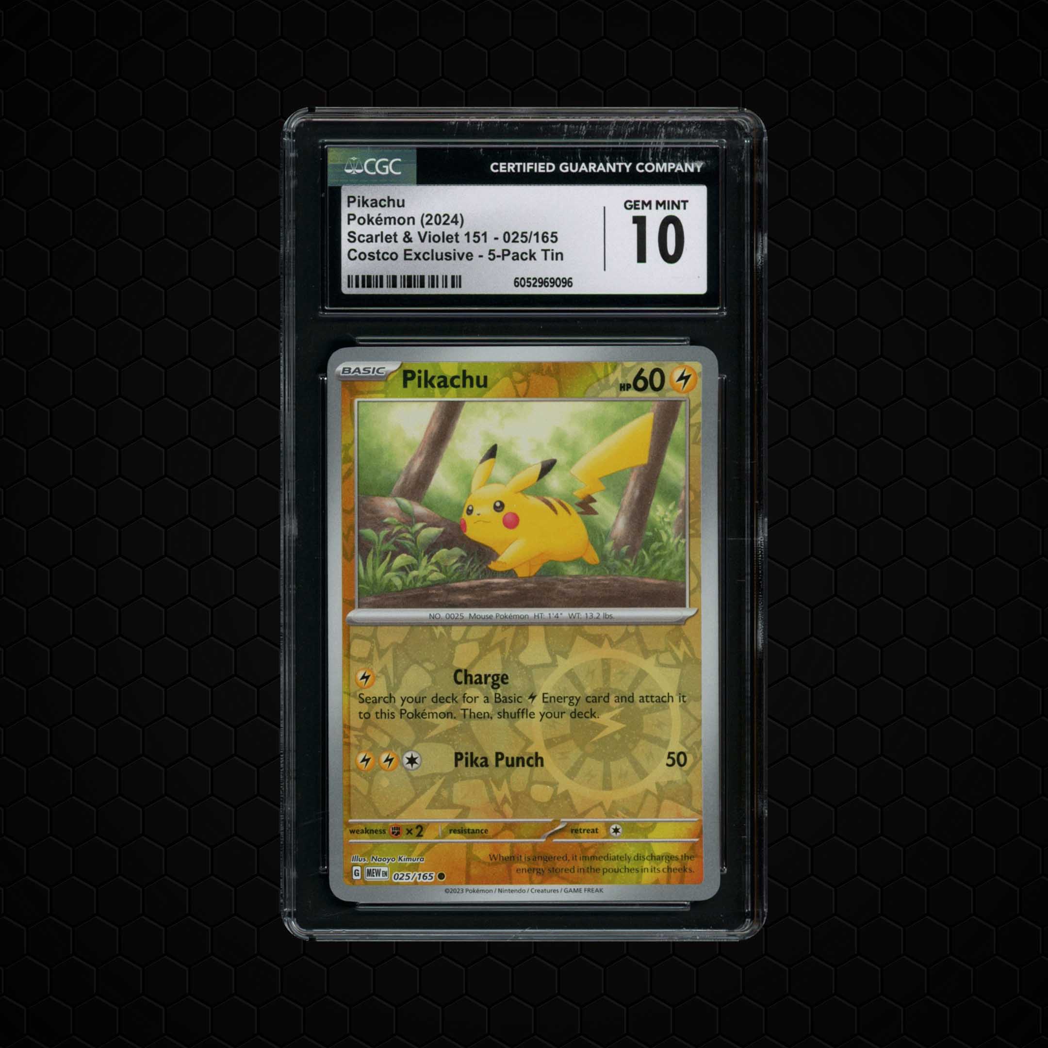 2024 Pokemon 151 Pikachu #25 CGC 10