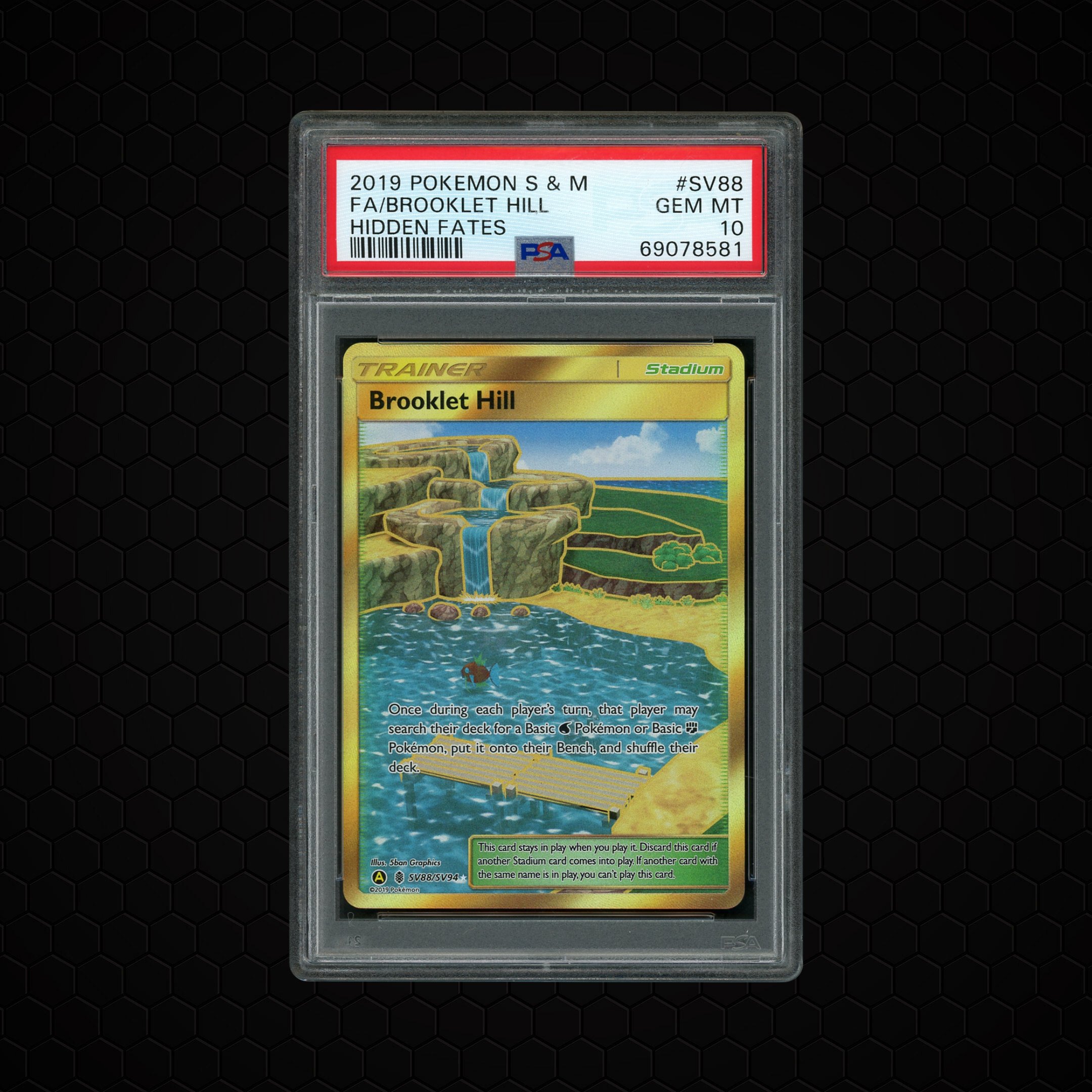 2019 Hidden Fates Brooklet Hill #SV88 PSA 10