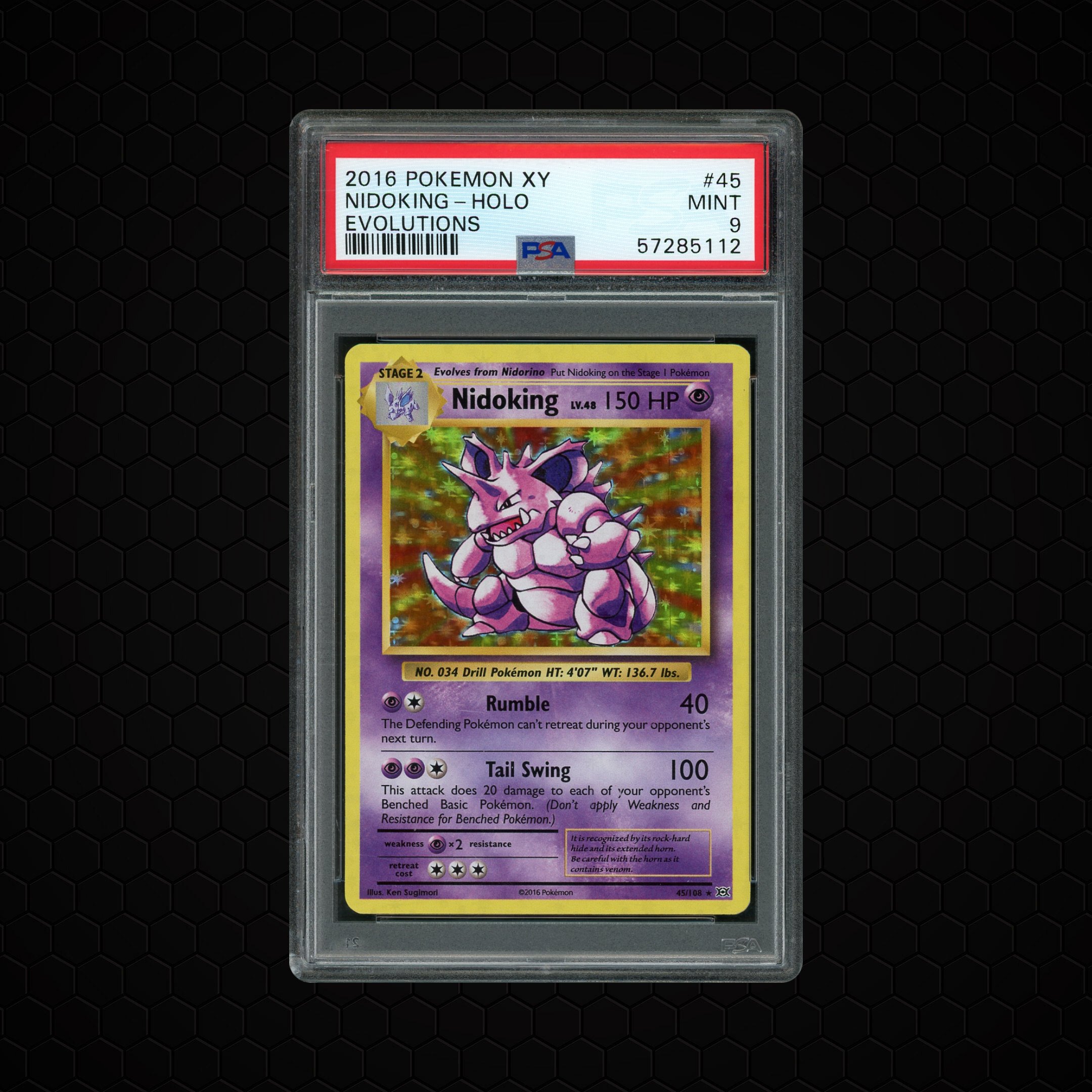 2016 XY Evolutions Nidoking #45 PSA 9