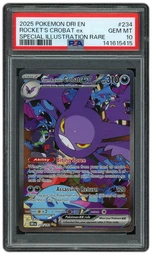 2025 Destined Rivals Team Rocket's Crobat EX #234 PSA 10 on Beezie.