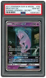 2017 Shining Legends Mewtwo GX #78 PSA 10 on Beezie.