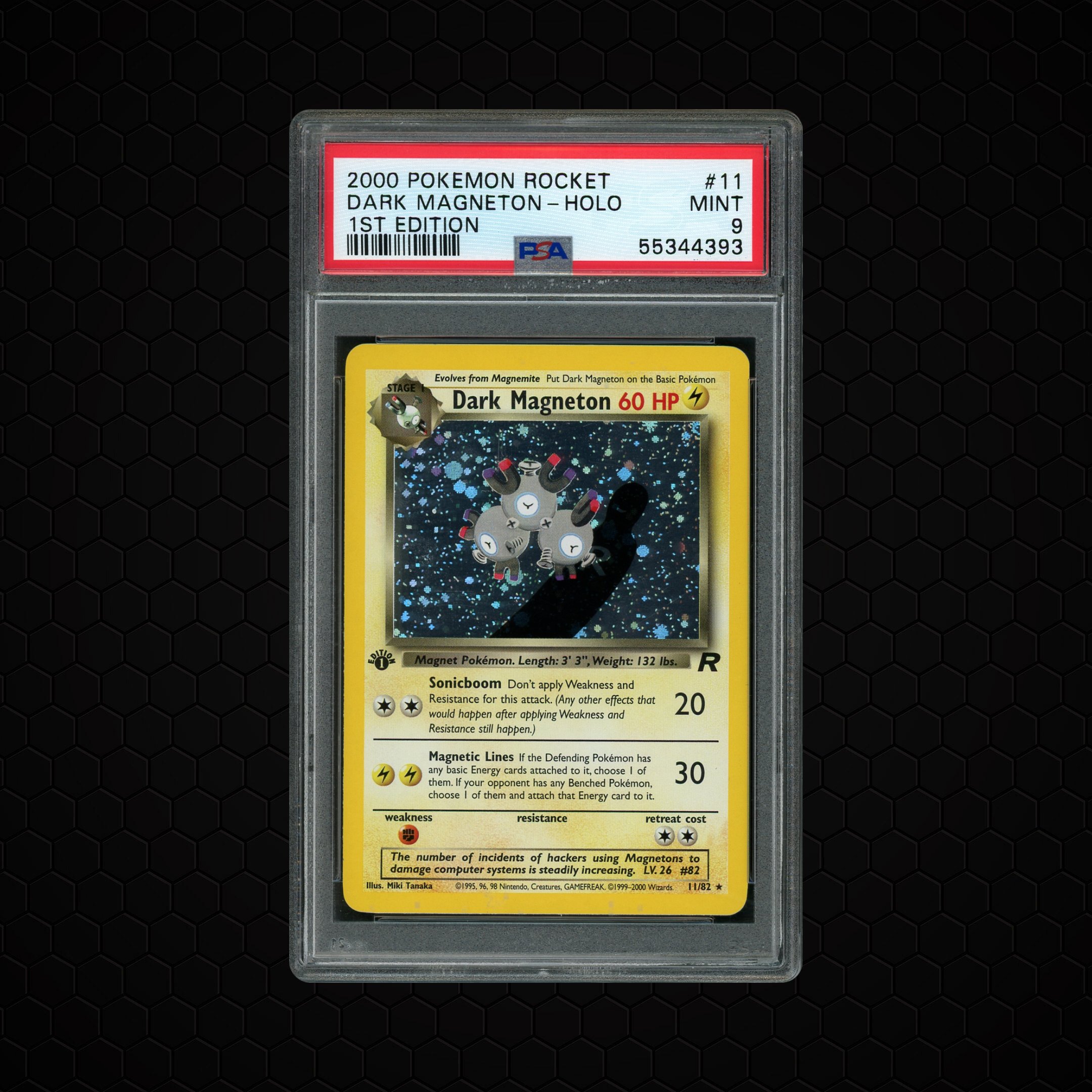 2000 Rocket 1st Edition Dark Magneton #11 PSA 9