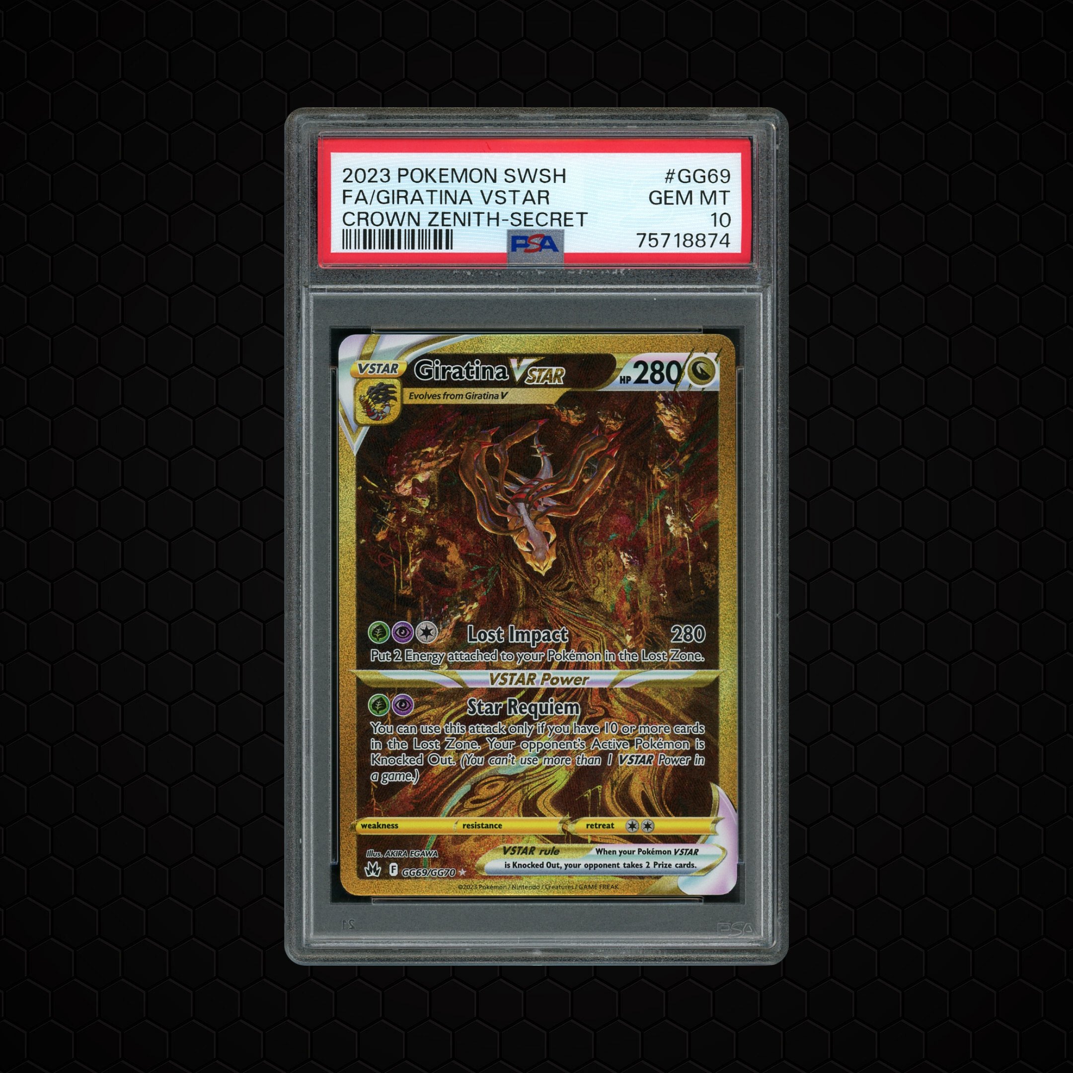 2023 Crown Zenith Giratina VSTAR #GG69 PSA 10