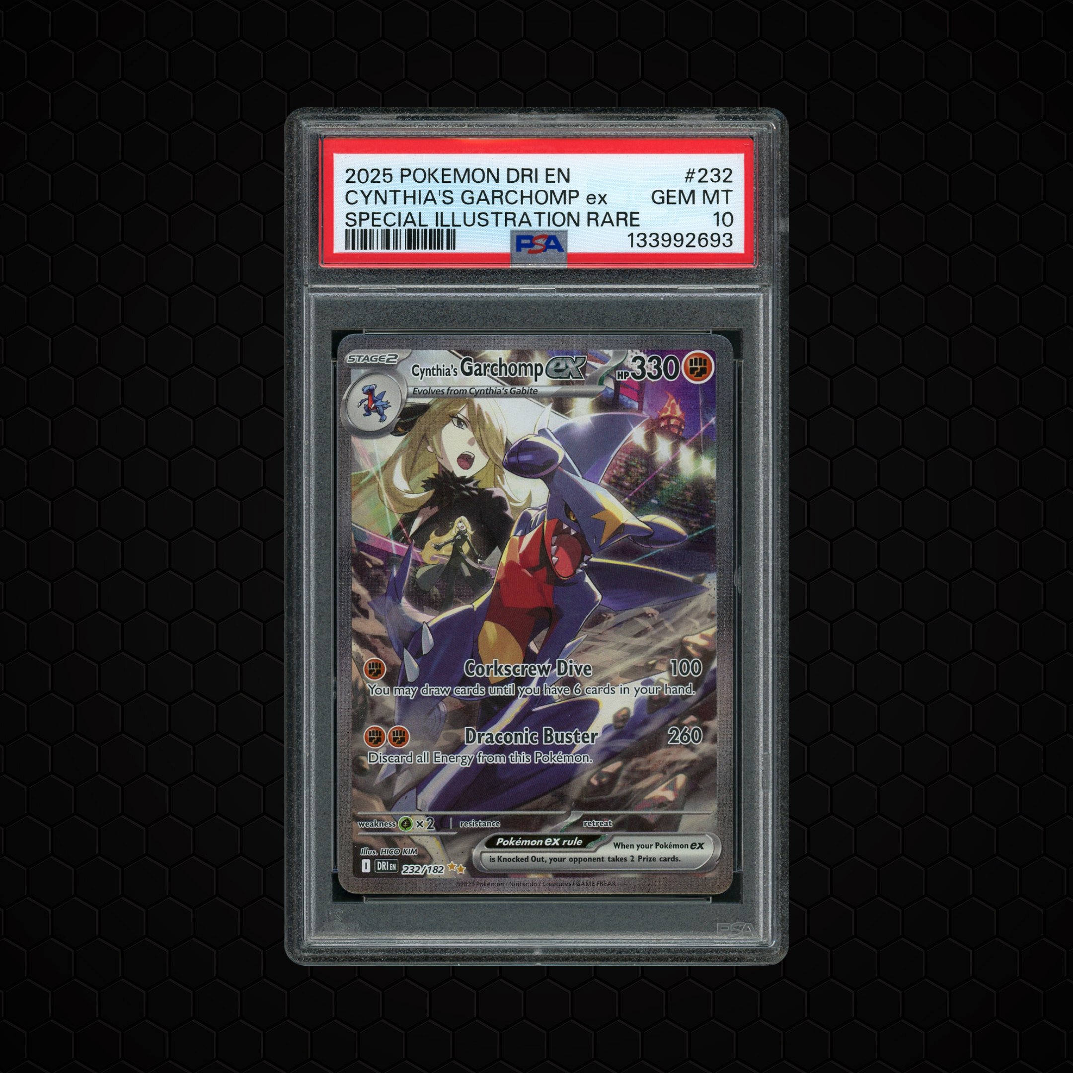 2025 Destined Rivals Cynthia's Garchomp EX #232 PSA 10