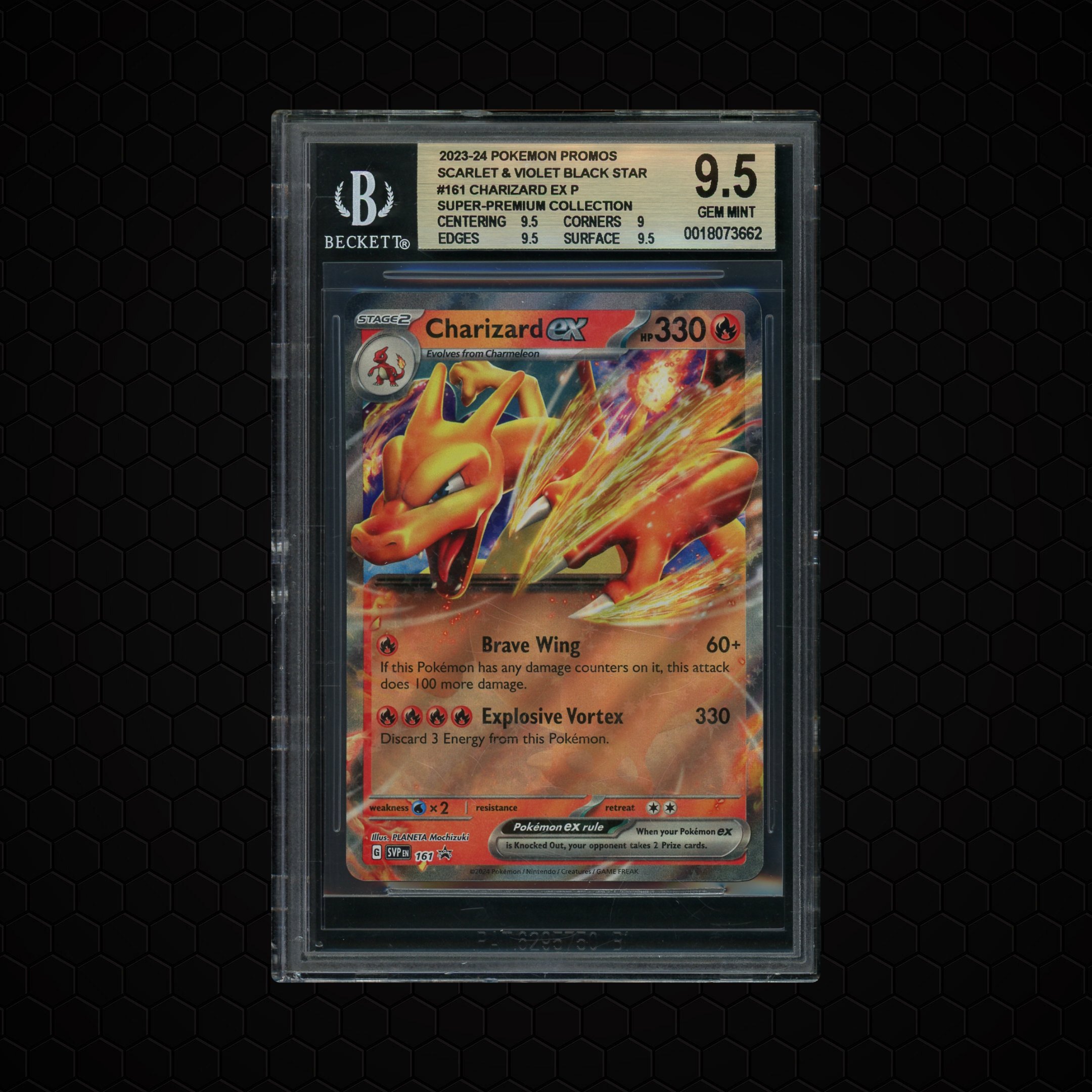2023 Black Star Promo Charizard EX #161 BGS 9.5