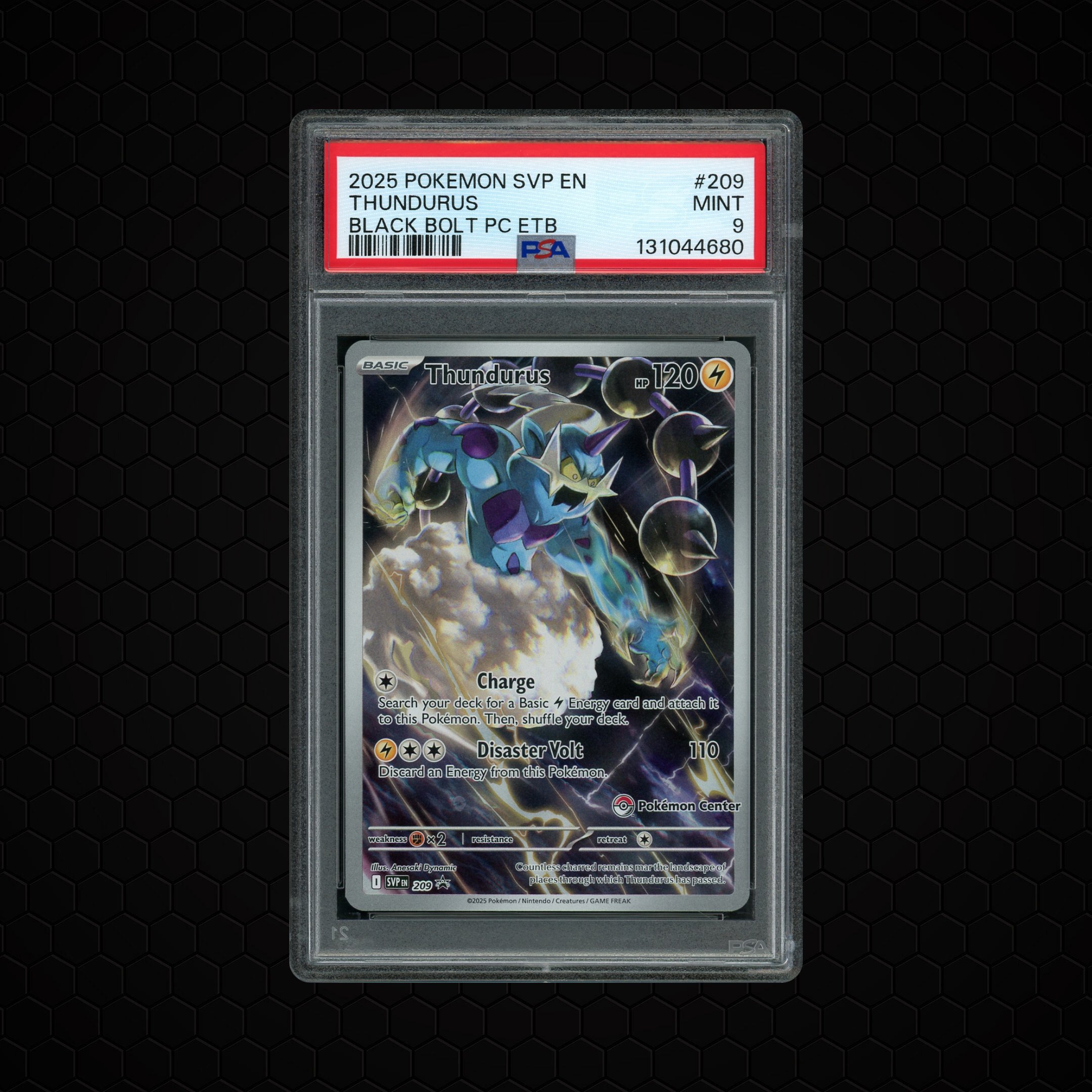 2025 Black Star Promo Thundurus #209 PSA 9