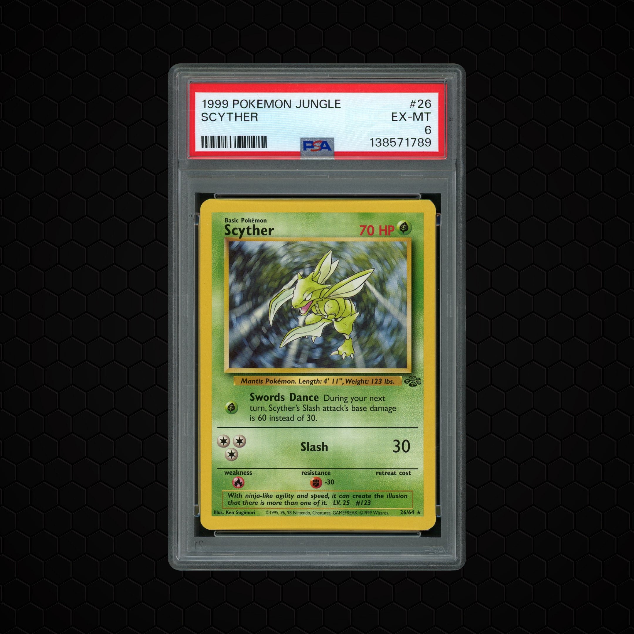 1999 Jungle Scyther #26 PSA 6