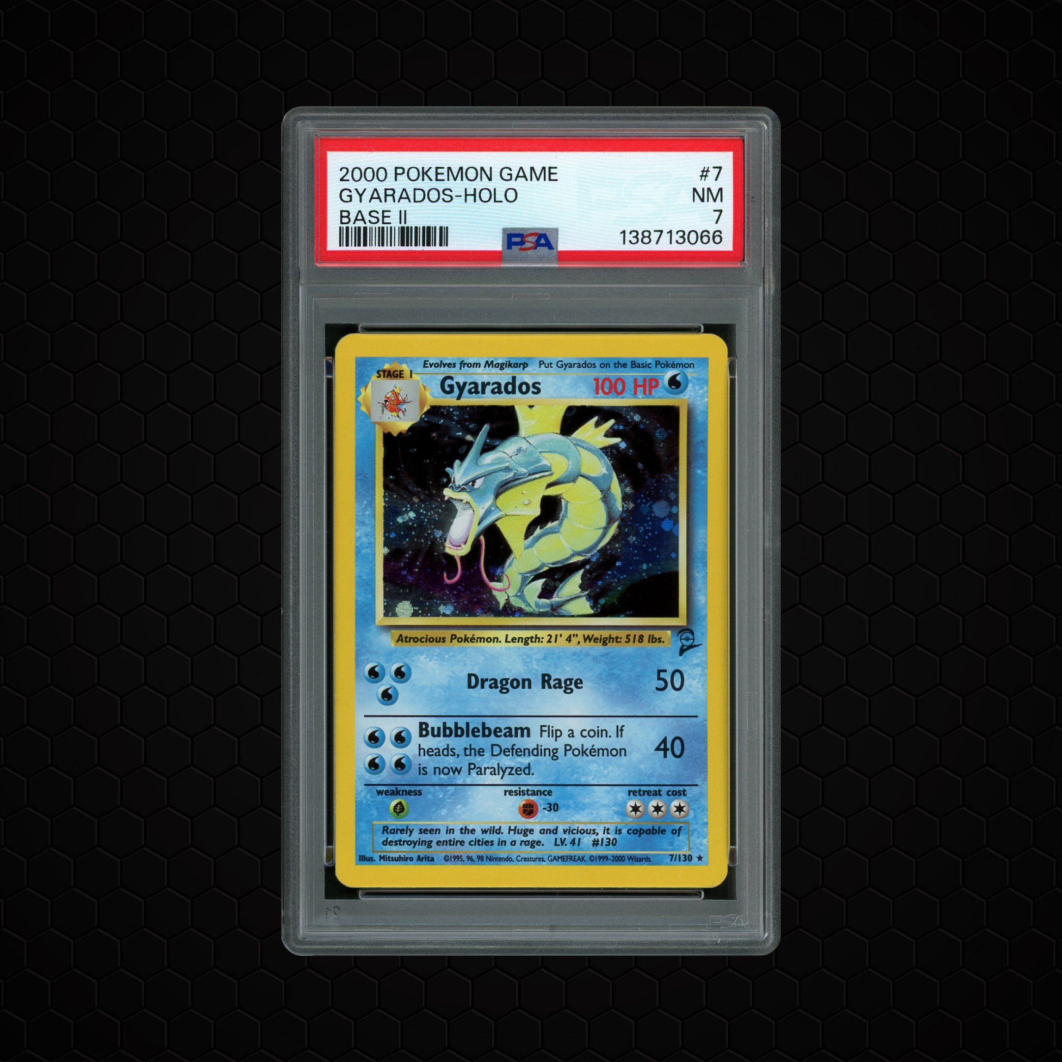 2000 Base 2 Gyarados #7 PSA 7
