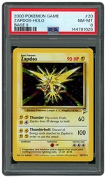 2000 Base 2 Zapdos #20 PSA 8 on Beezie.