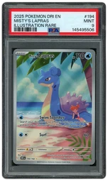 2025 Destined Rivals Misty's Lapras #194 PSA 9 on Beezie.