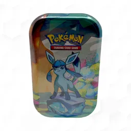 Pokémon Scarlet & Violet Prismatic Evolutions Glaceon Mini Tin on Beezie.