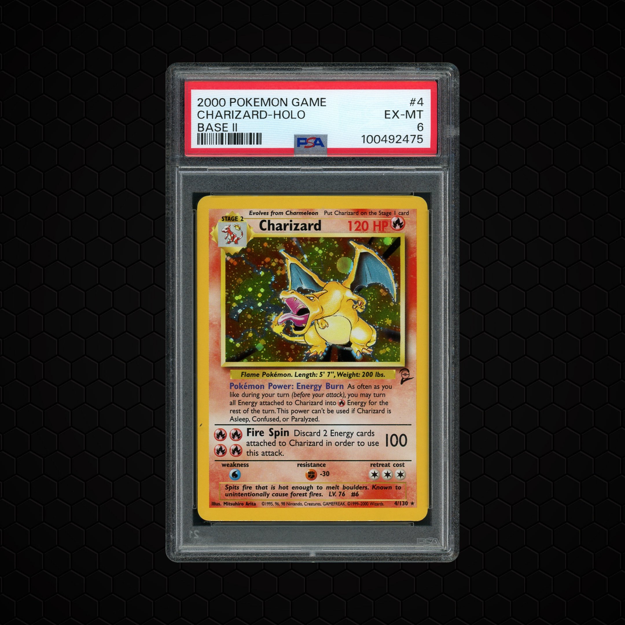 2000 Base 2 Charizard #4 PSA 6
