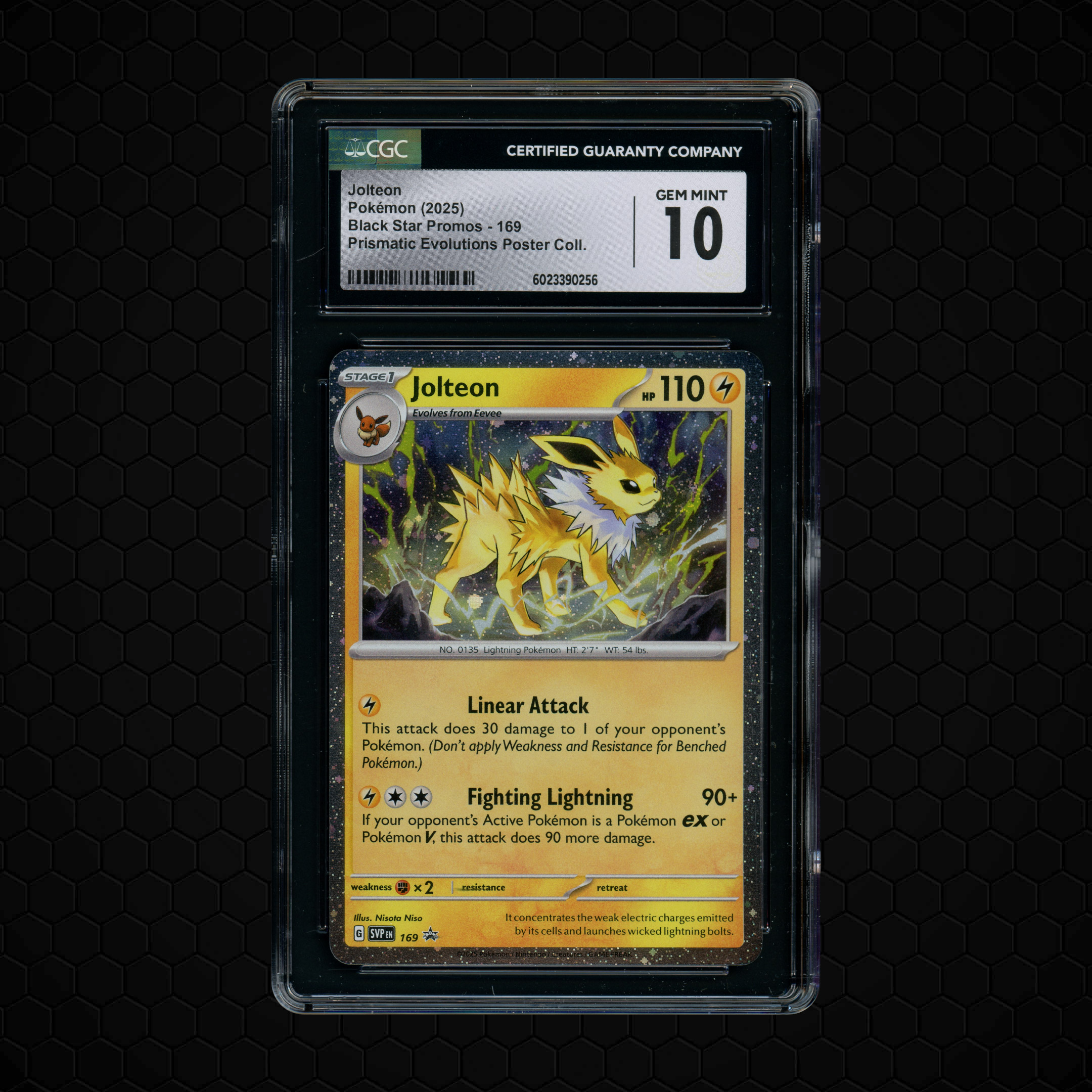 2025 Black Star Promos Jolteon #169 CGC 10