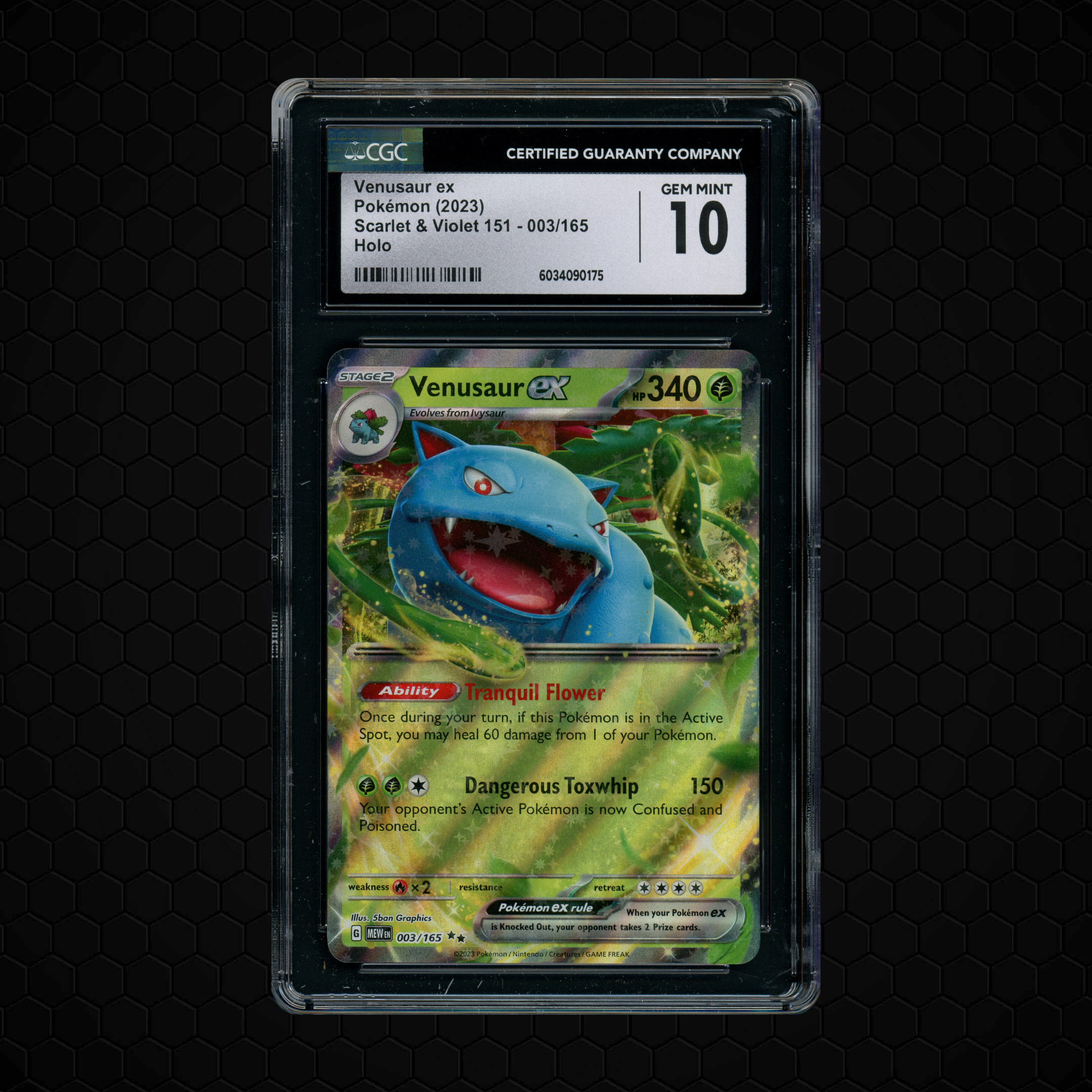 2023 Pokemon 151 Venusaur EX #3 CGC 10