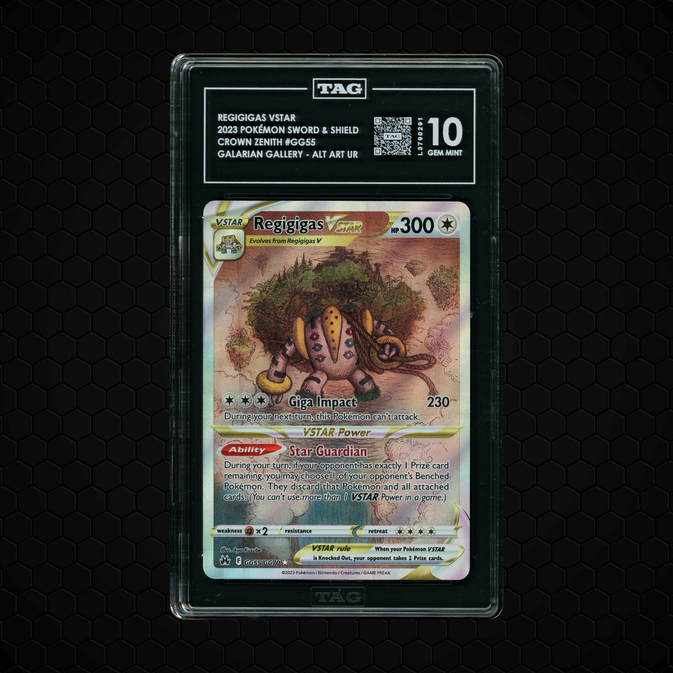 2023 Crown Zenith Regigigas VSTAR #GG55 TAG 10