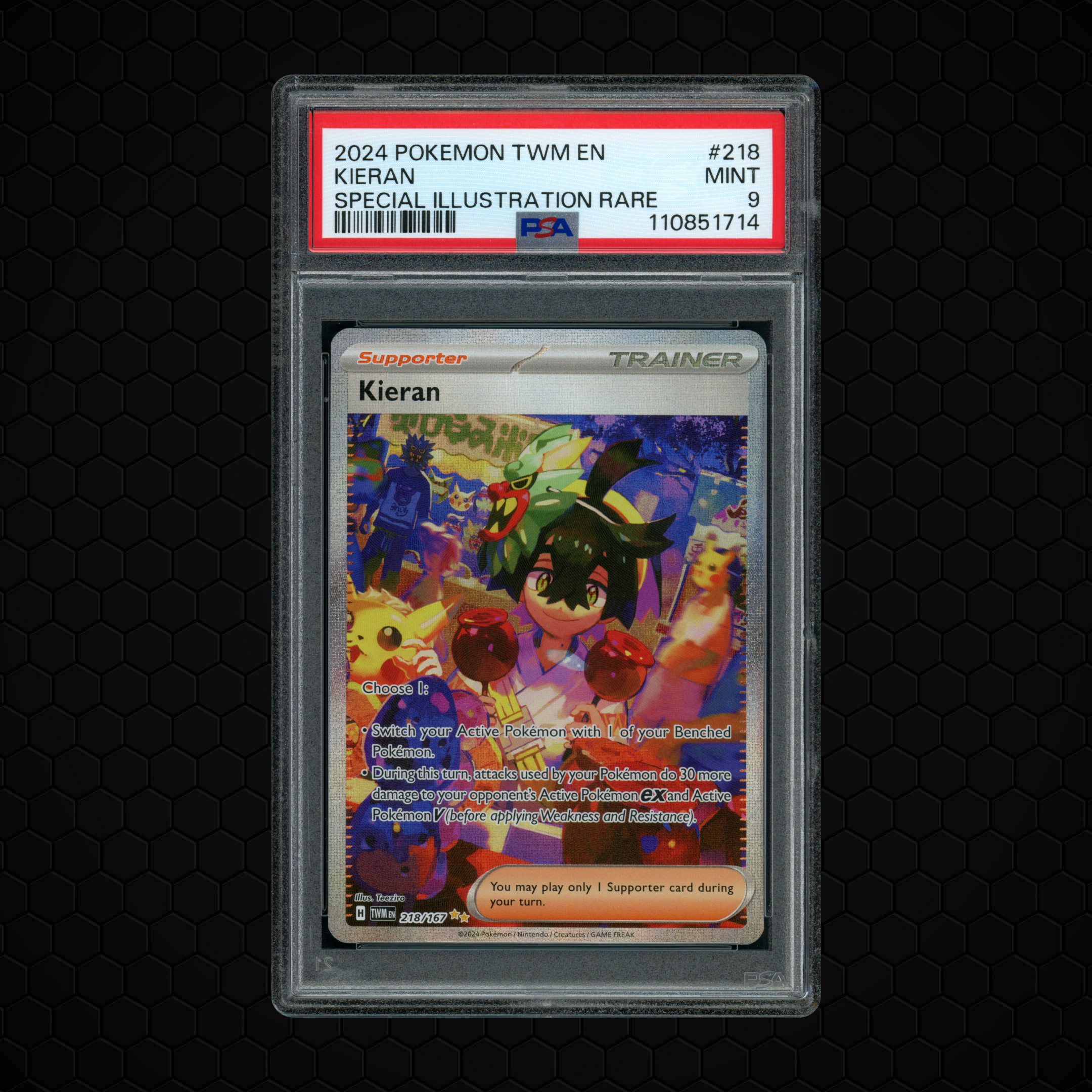 2024 Twilight Masquerade Kieran #218 PSA 9