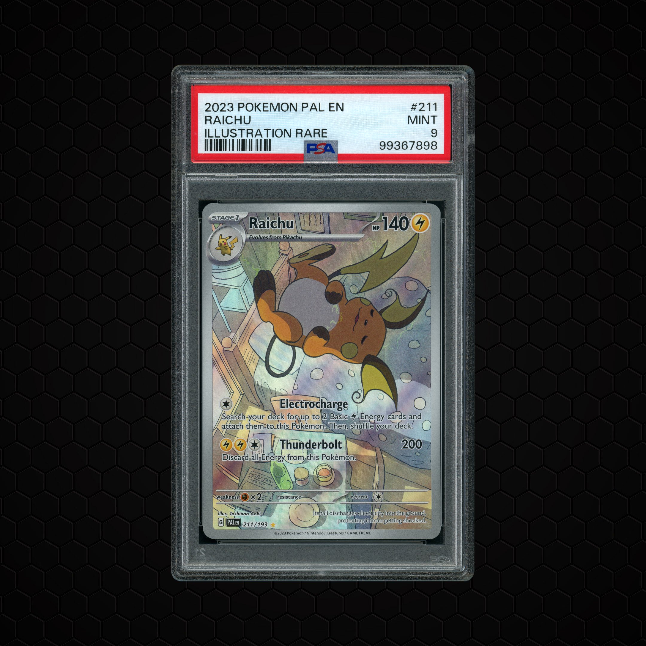 2023 Paldea Evolved Raichu #211 PSA 9