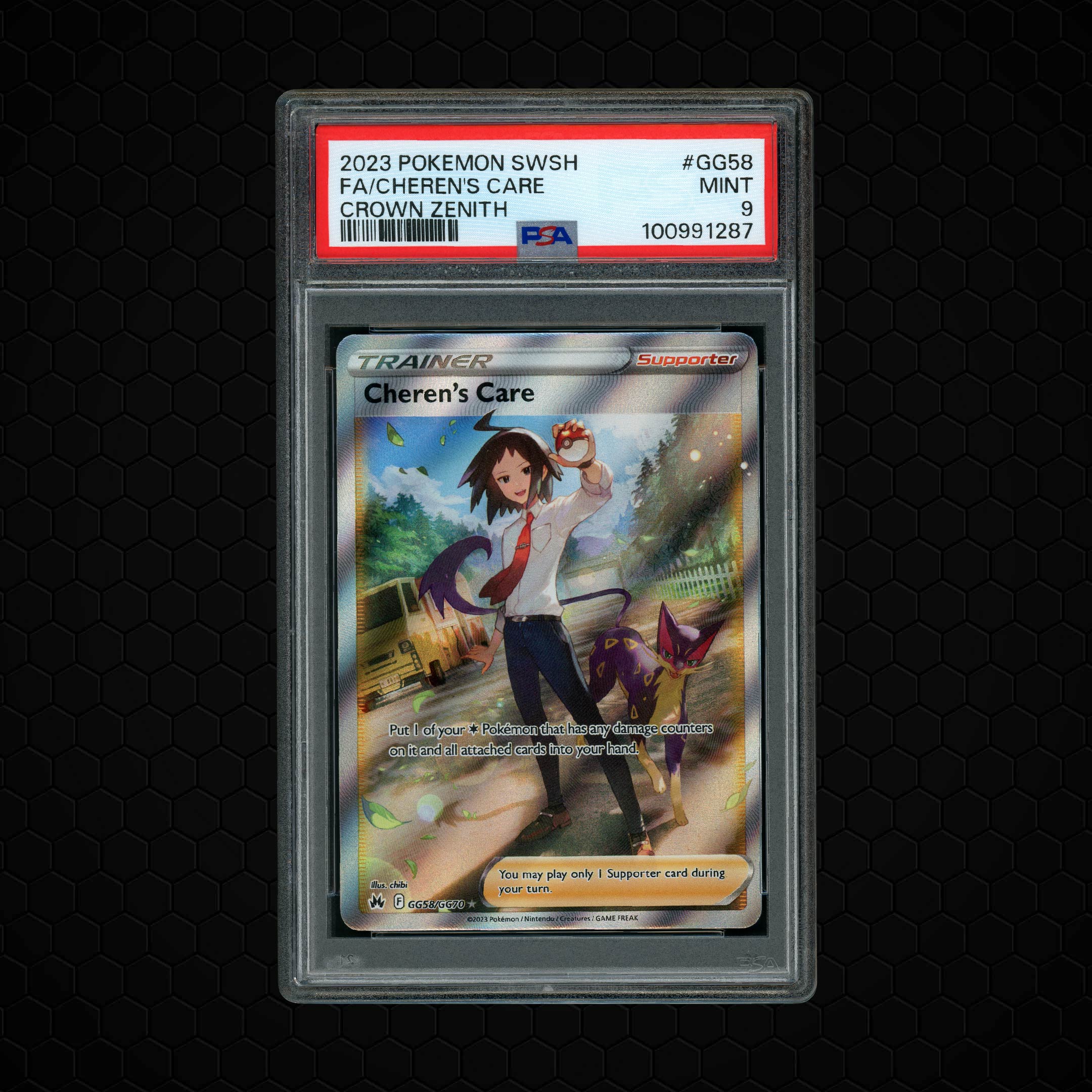 2023 Crown Zenith Cheren's Care #GG58 PSA 9