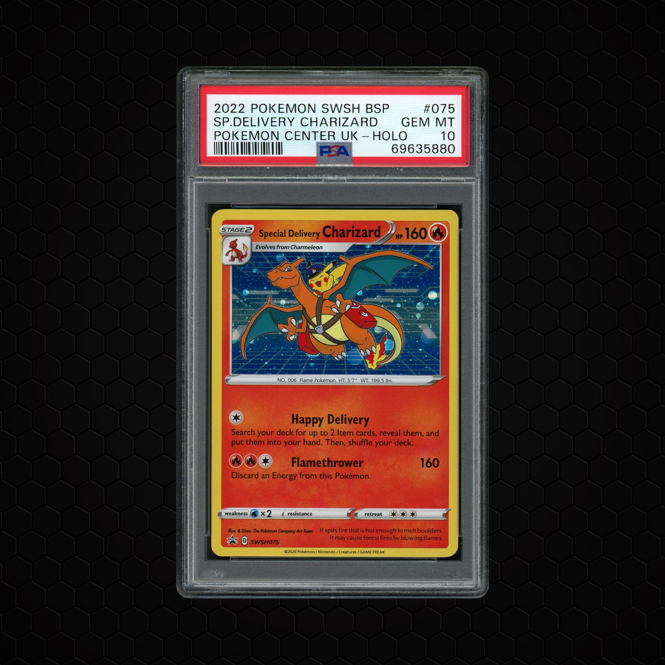 2022 Black Star Promo Special Delivery Charizard #75 PSA 10
