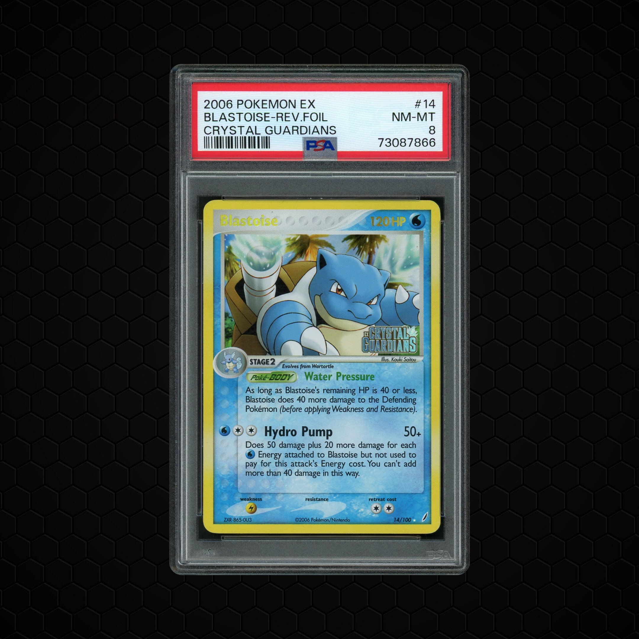 2006 Crystal Guardians Blastoise #14 PSA 8